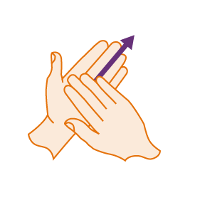 Letter H of FingerSpelling