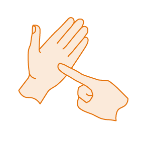 Letter T of FingerSpelling