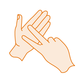 Letter V of FingerSpelling